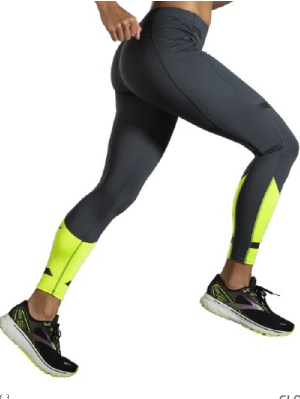 Brooks Women’s High Rise Run Visible Reflective & Hi-Vis Run Tights M